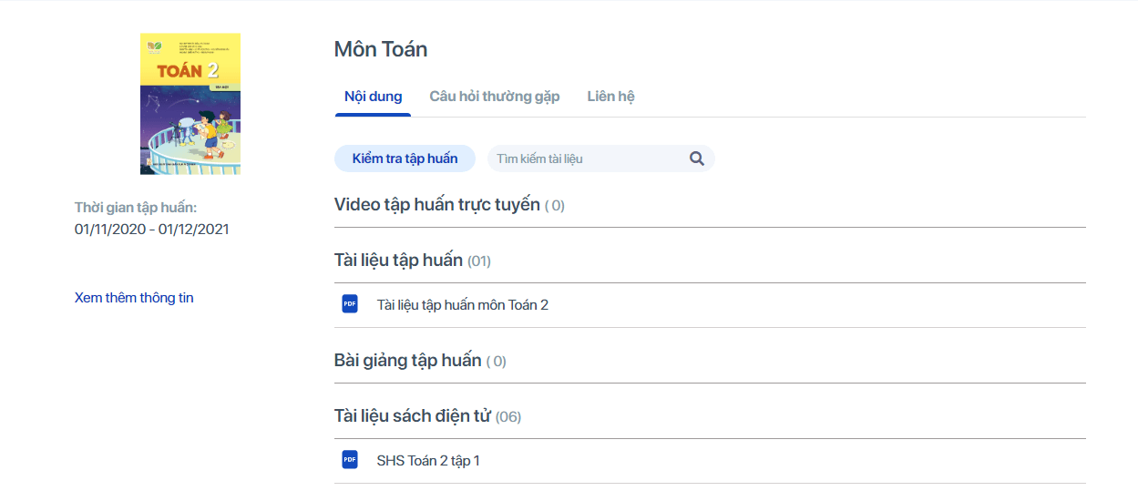 Hướng dẫn xem các bộ sách giáo khoa lớp 2 bộ Kết nối tri thức