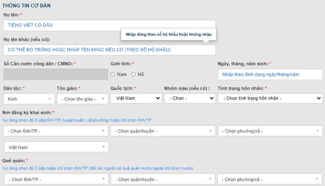 Làm căn cước công dân online