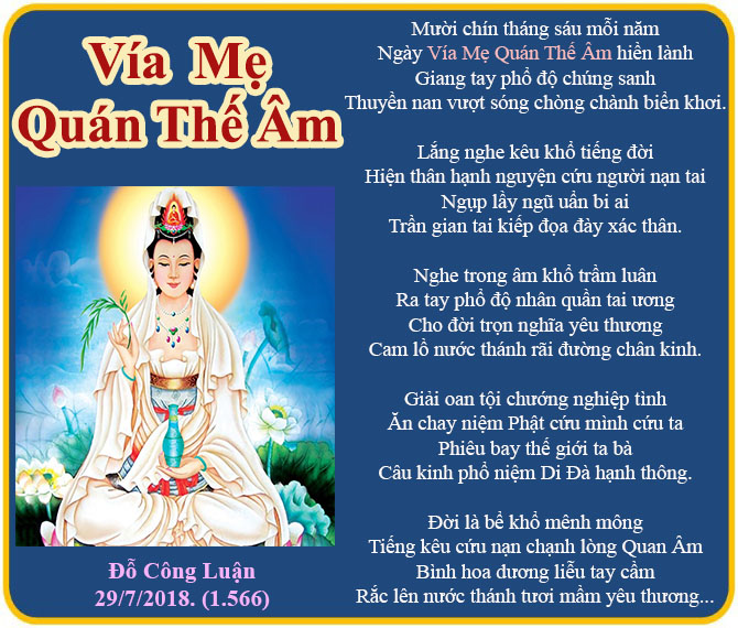 Văn khấn ngày vía Mẹ Quan Âm