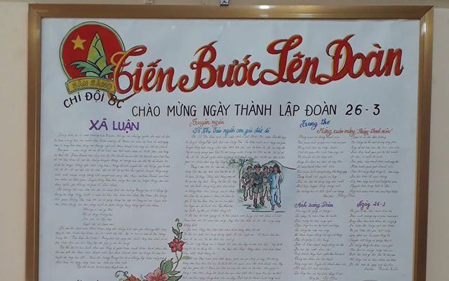 Bài xã luận viết báo tường ngày 26-3