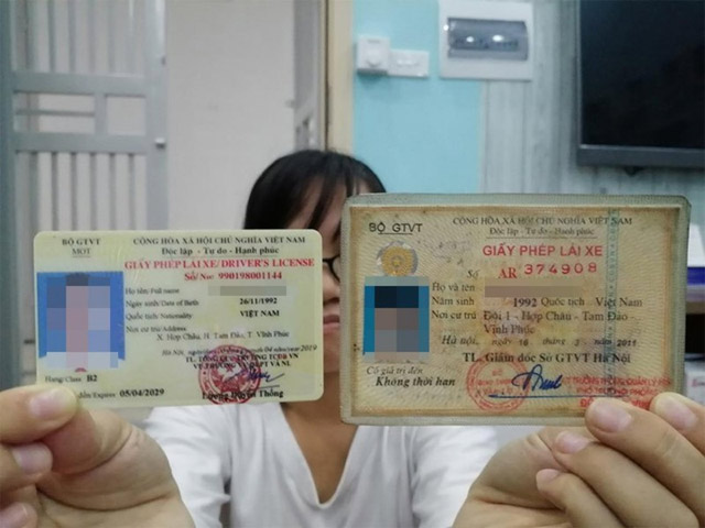 Thay đổi thông tin trên Giấy phép lái xe