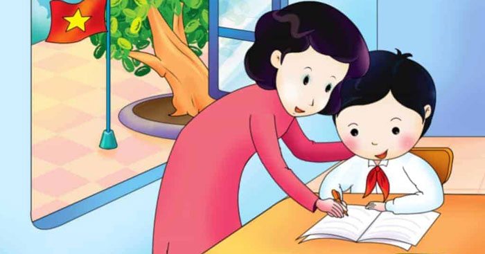 Tả quang cảnh lớp học trong giờ viết Tập làm văn