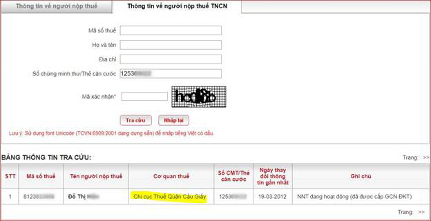 Thủ tục thay đổi thông tin đăng ký thuế