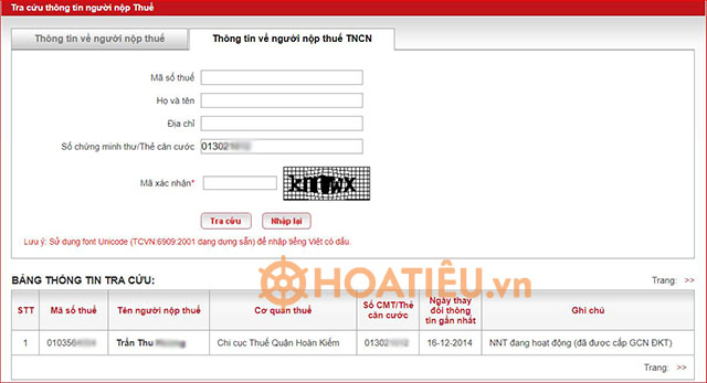 Thủ tục thay đổi thông tin đăng ký thuế