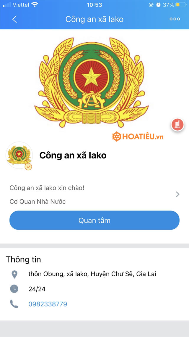 Làm CCCD online qua Zalo