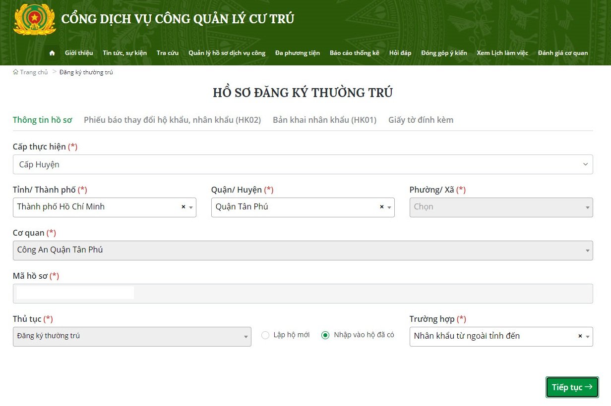 Cách chuyển khẩu online