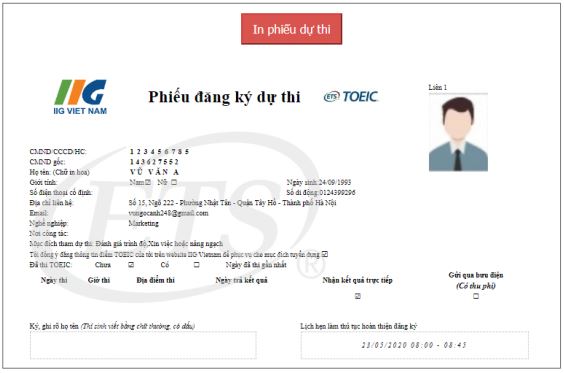 Thủ tục đăng ký thi TOEIC