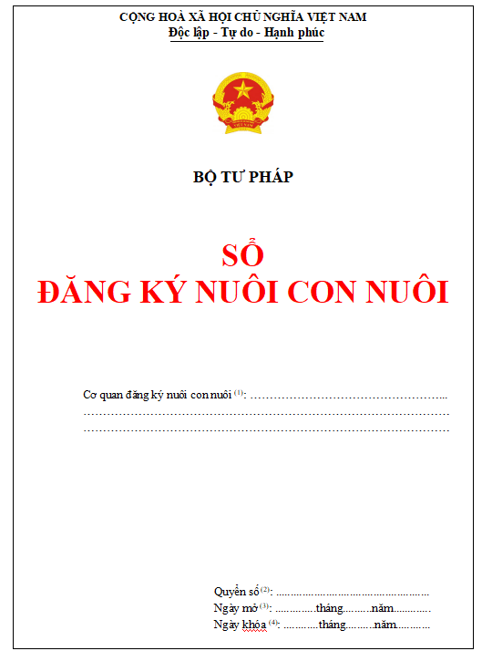 Sổ đăng ký nuôi con nuôi