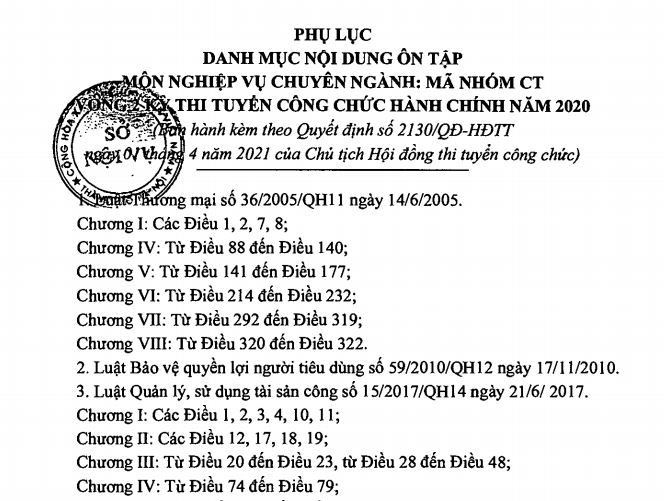 Tài liệu ôn thi công chức 2021