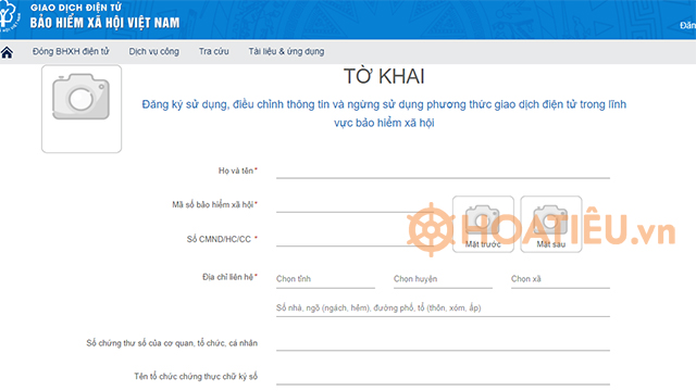 Đăng kí tài khoản VssID