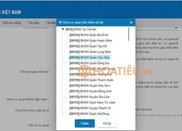 Đăng kí tài khoản VssID