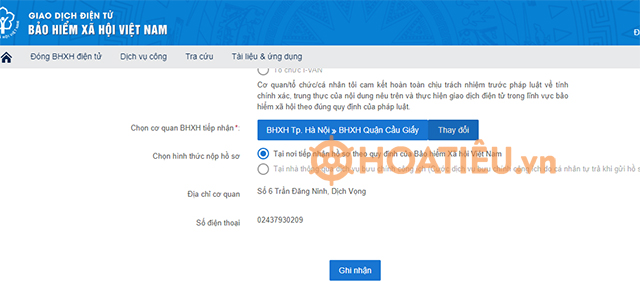 Đăng kí tài khoản VssID