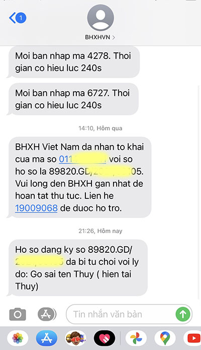 Lỗi đăng ký VssID