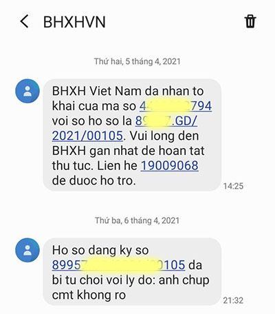 Lỗi đăng ký VssID