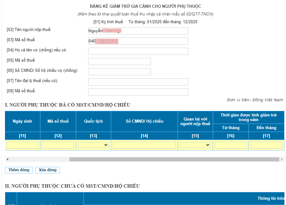 Cá nhân tự quyết toán thuế TNCN 2021
