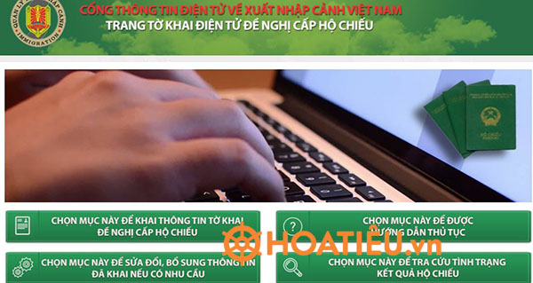 Hướng dẫn làm hộ chiếu online qua Cổng thông tin điện tử về xuất nhập cảnh Việt Nam