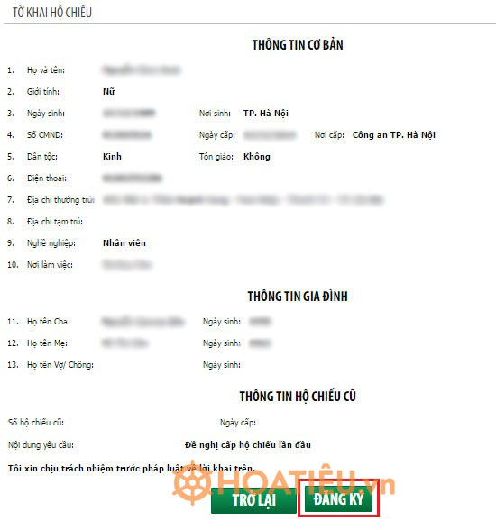 Hướng dẫn làm hộ chiếu online qua Cổng thông tin điện tử về xuất nhập cảnh Việt Nam