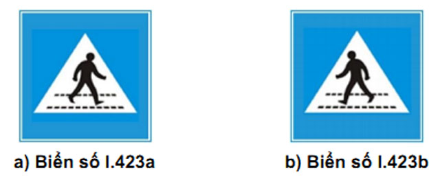 Biển báo dành cho người đi bộ sang ngang