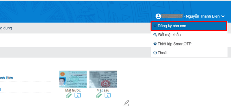 Hướng dẫn đăng ký giao dịch điện tử cho người dưới 18 tuổi