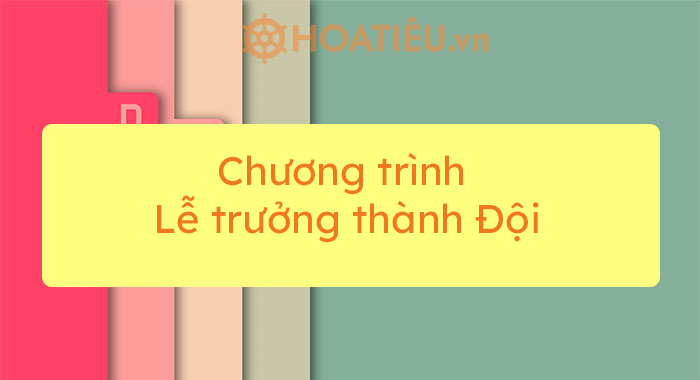 Lễ trưởng thành Đội cho đội viên khối 9