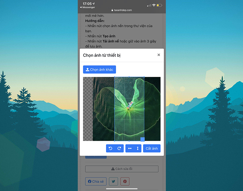 Tạo hình nền tai thỏ trở thành tai mèo, tai gấu cho iphone