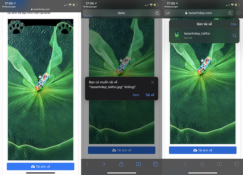 Mẹo tạo hình nền tai thỏ, tai gấu trên iPhone