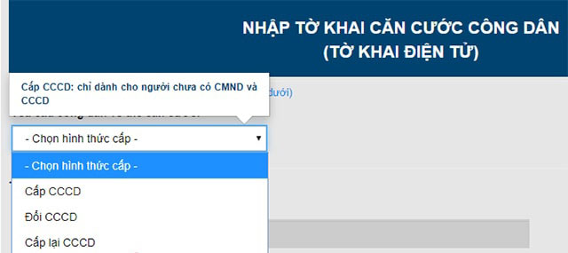 Làm căn cước công dân online
