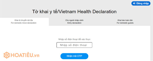 Hướng dẫn cách khai báo y tế