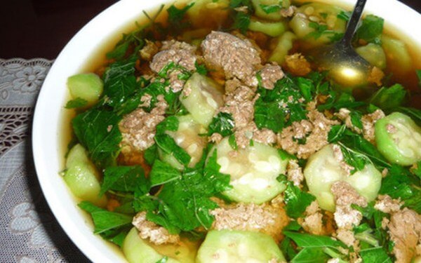 Canh cua mồng tơi rau đay