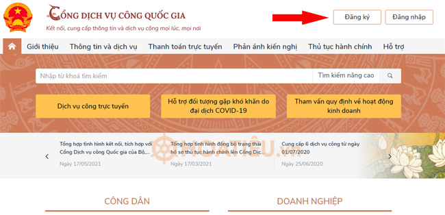 Khai báo tình hình sử dụng lao động qua cổng dịch vụ công