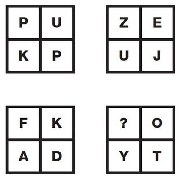 Câu hỏi IQ về chữ cái 