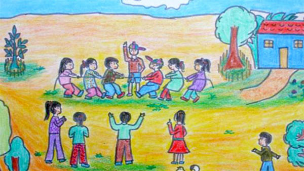 Tranh tình yêu quê hương đất nước: Tình yêu làng quê