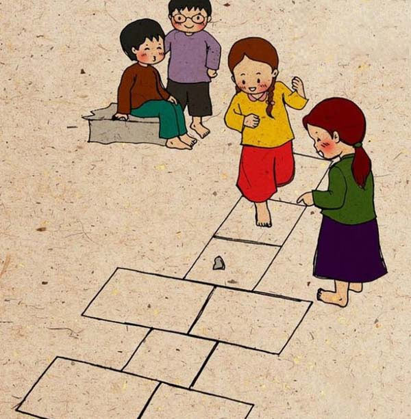 Tranh tình yêu quê hương đất nước: Tình yêu làng quê