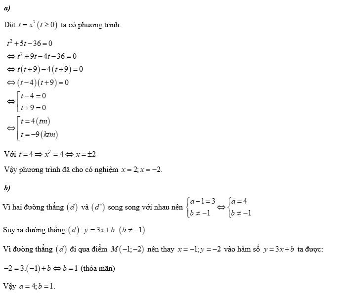 Đáp án đề thi Toán vào lớp 10 Hà Tĩnh 2020 mã 2 câu 2