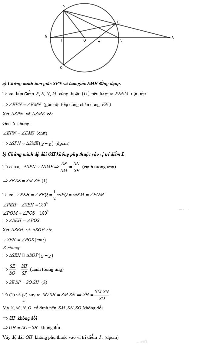 Đáp án đề thi Toán vào lớp 10 Hà Tĩnh 2020 mã 2 câu 5