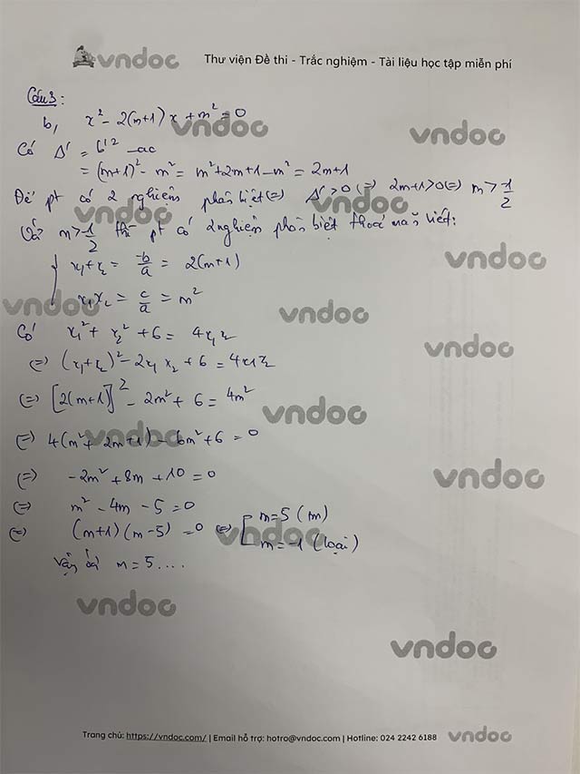 Đáp án đề thi vào lớp 10 môn toán Hà Tĩnh 2021