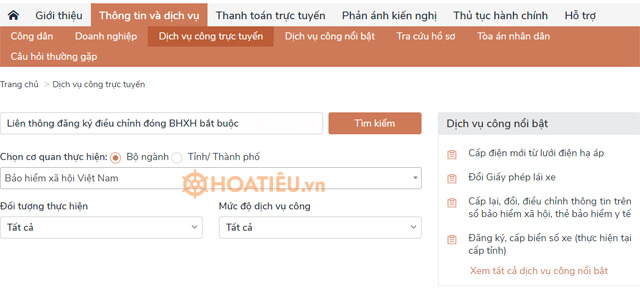 Khai báo tình hình sử dụng lao động qua cổng dịch vụ công