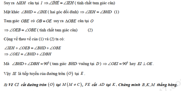 Đáp án đề thi vào lớp 10 năm 2021 môn Toán tỉnh Đồng Nai