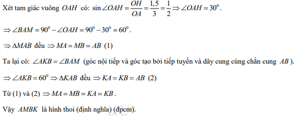 Đáp án đề thi tuyển sinh lớp 10 môn Toán Bến Tre 2021