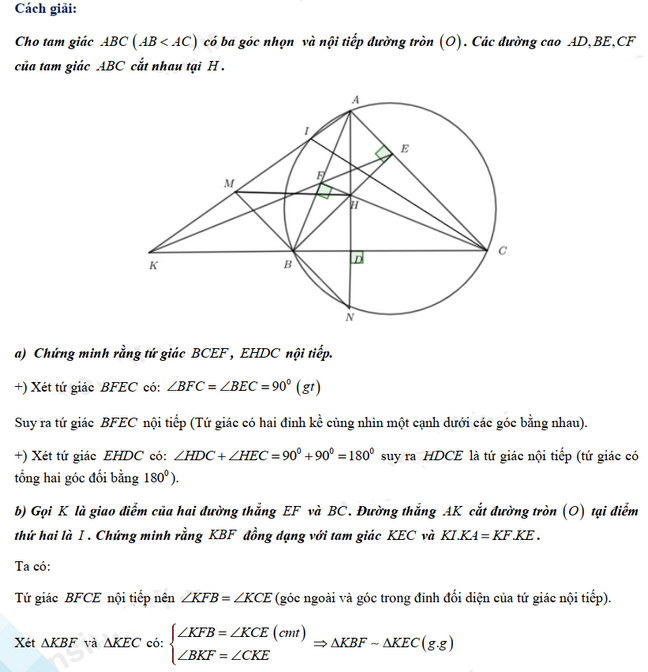 Đáp án đề thi tuyển sinh lớp 10 môn Toán Cần Thơ 2021