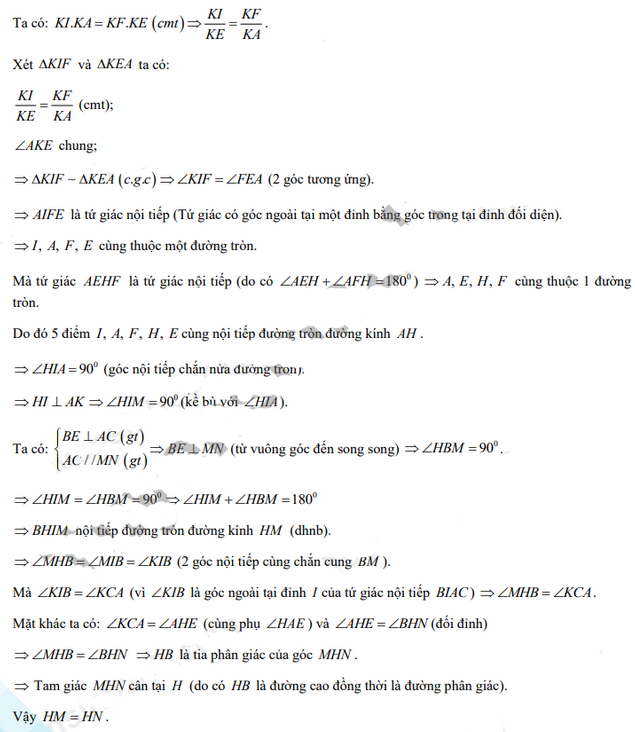 Đáp án đề thi tuyển sinh lớp 10 môn Toán Cần Thơ 2021