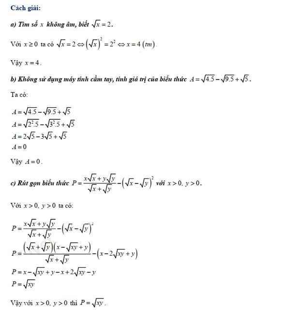 Đáp án đề thi tuyển sinh lớp 10 môn Toán Thừa Thiên Huế 2021