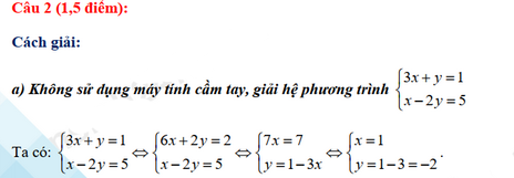 Đáp án đề thi tuyển sinh lớp 10 môn Toán Thừa Thiên Huế 2021