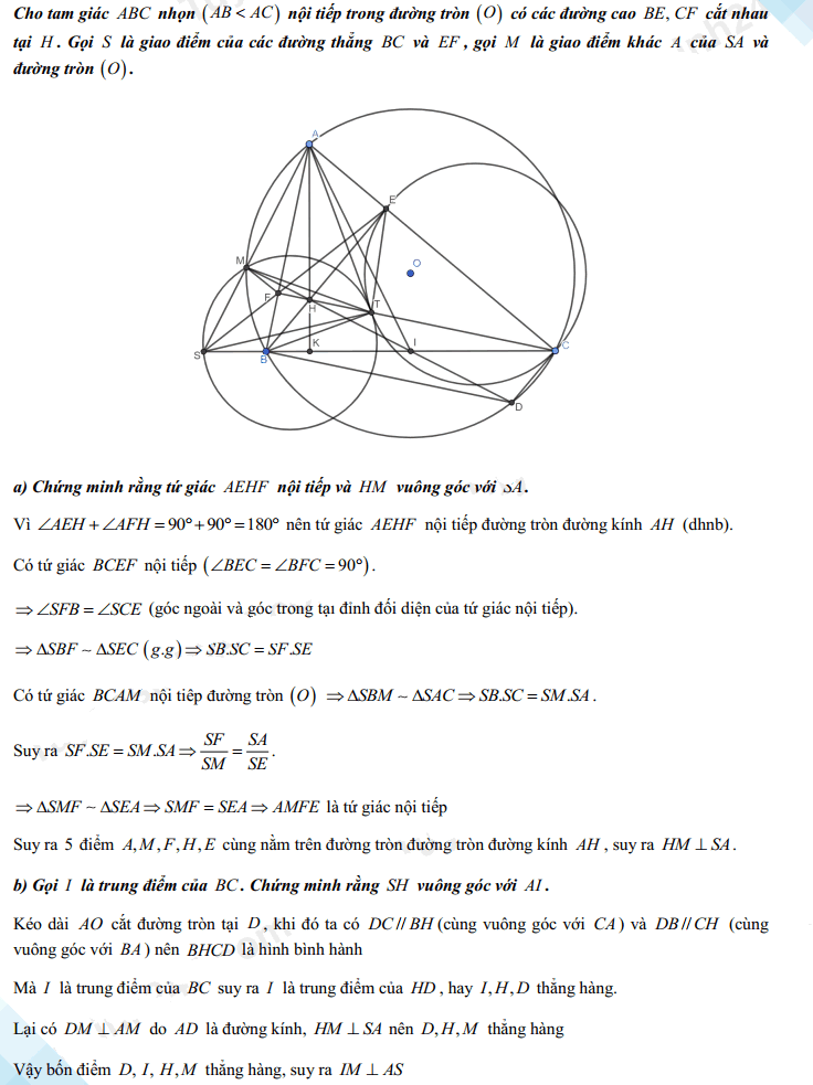 Đáp án đề thi tuyển sinh lớp 10 môn Toán Thái Bình 2021