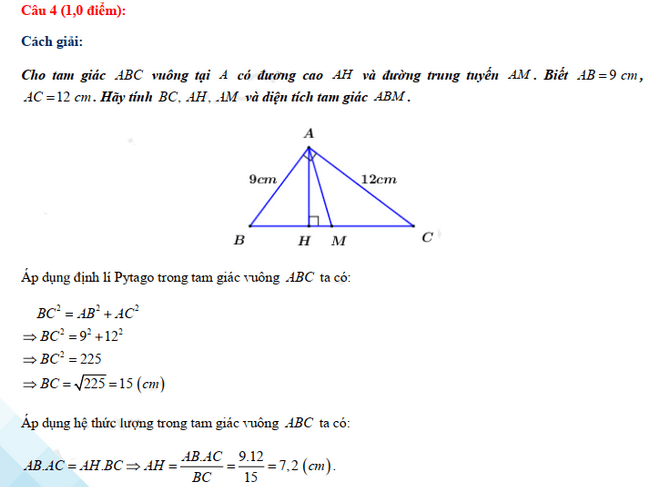 Đáp án đề thi tuyển sinh lớp 10 môn Toán Bình Phước 2021
