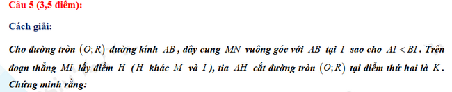 Đáp án đề thi vào lớp 10 Toán tỉnh Quảng Bình 2021