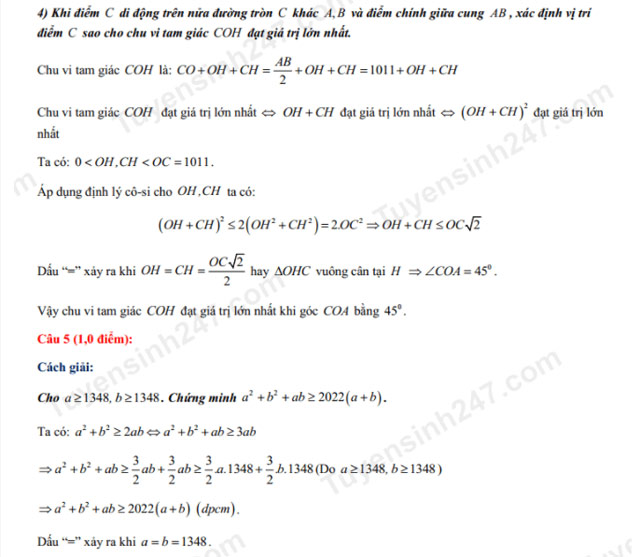 Đáp án đề thi tuyển sinh vào lớp 10 môn Toán Đắk Lắk 2021