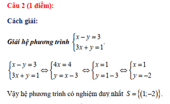 Đáp án đề thi vào lớp 10 năm 2021 môn Toán tỉnh Đồng Tháp