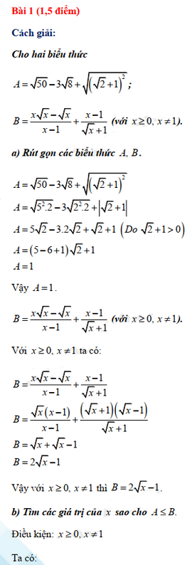 Đáp án đề thi vào lớp 10 năm 2021 môn Toán Tp Hải Phòng