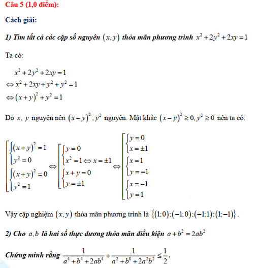 Đáp án đề thi vào lớp 10 năm 2021 môn Toán tỉnh Ninh Bình